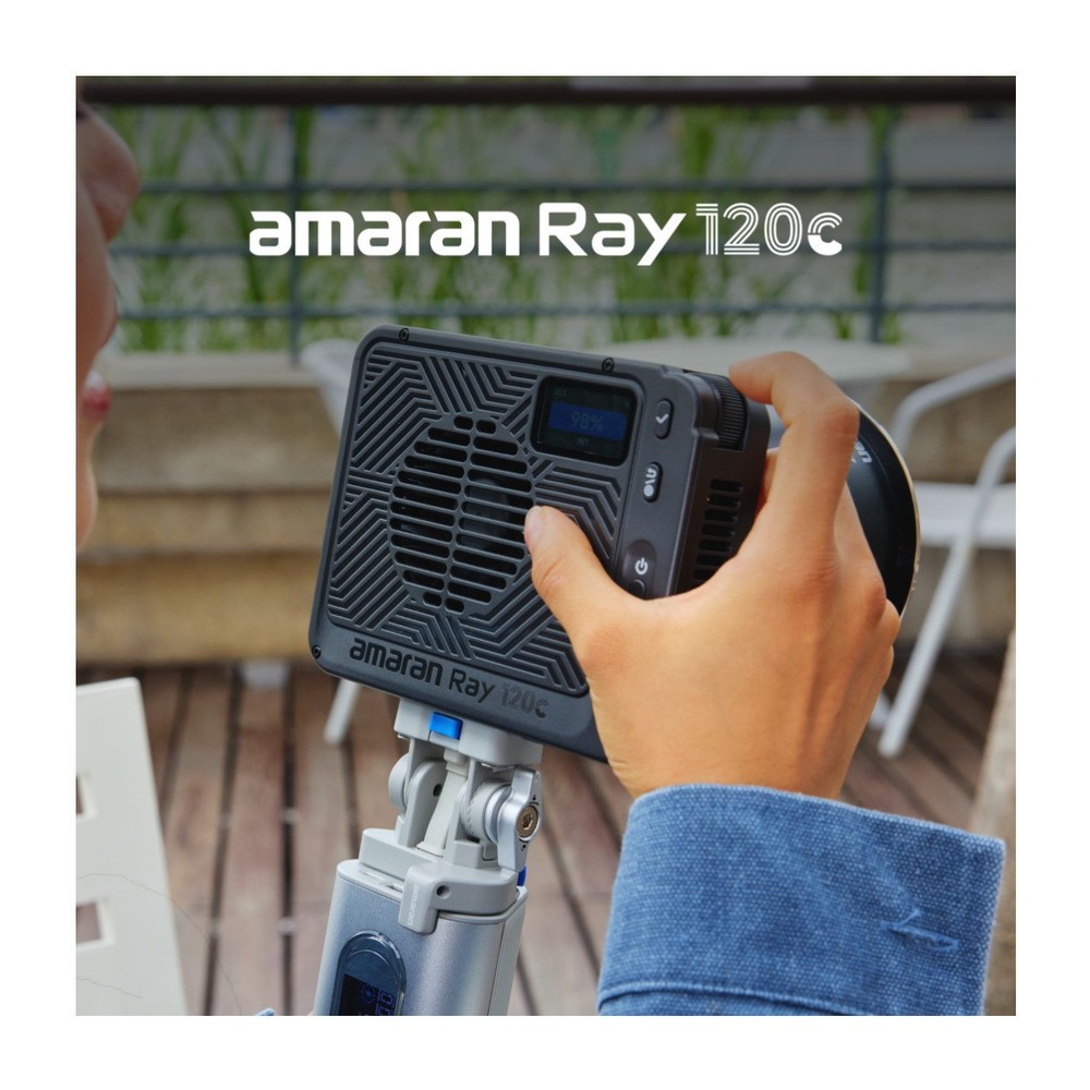 Amaran Ray 120c RGB LED Video Light (US) Bundle with Soft Light Modifier