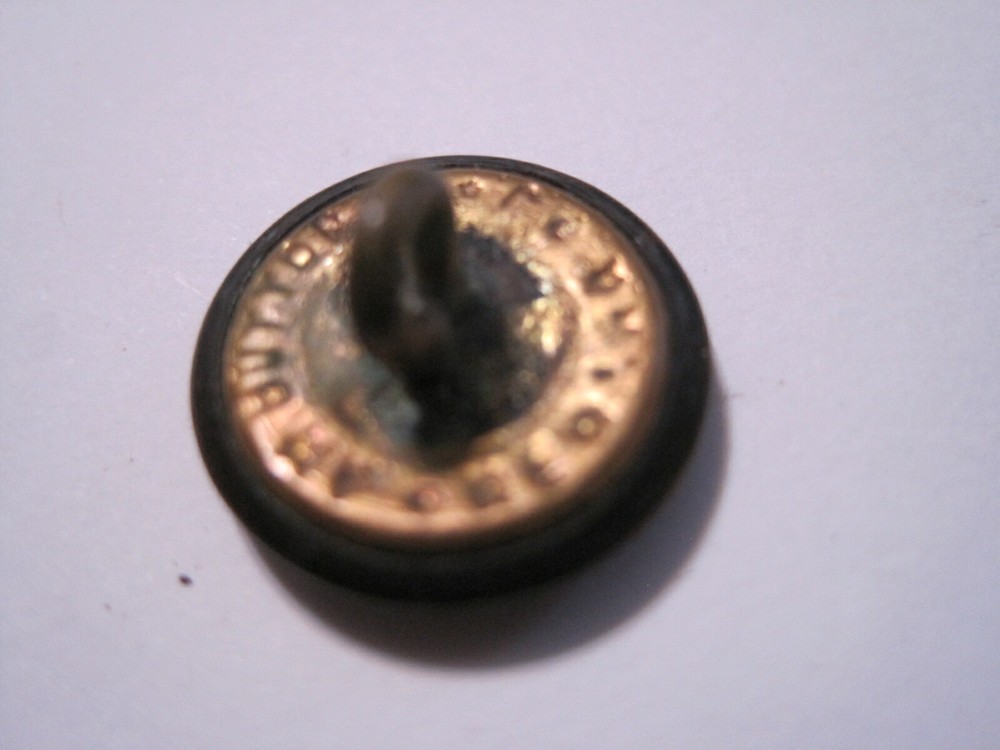 Antique WW1 U.S. Button (1901 - 1920) AM Button Co. Shield Raised