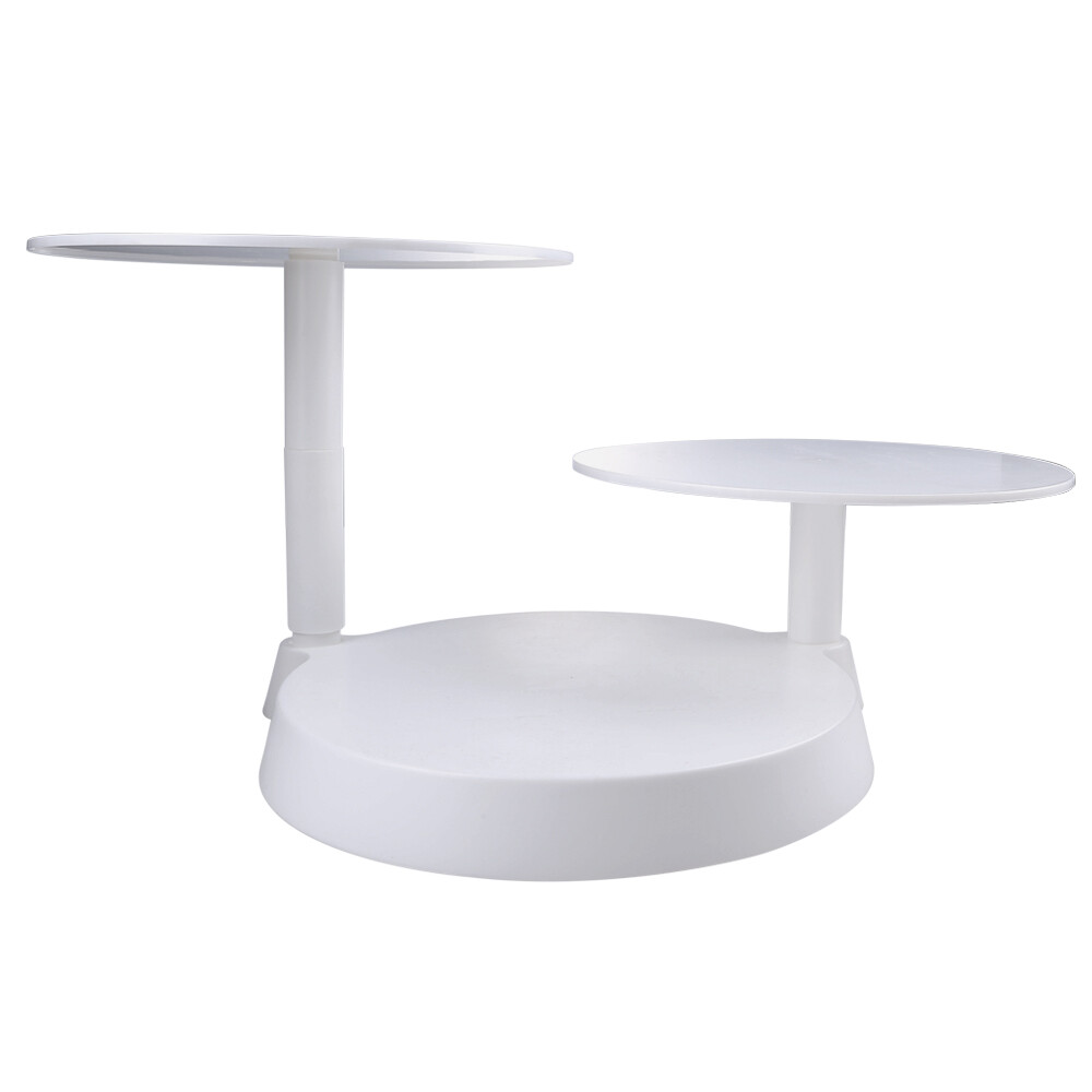 3 Tier Plastic Cake Stand Wedding Plate Dessert Table Display Set, 11inch