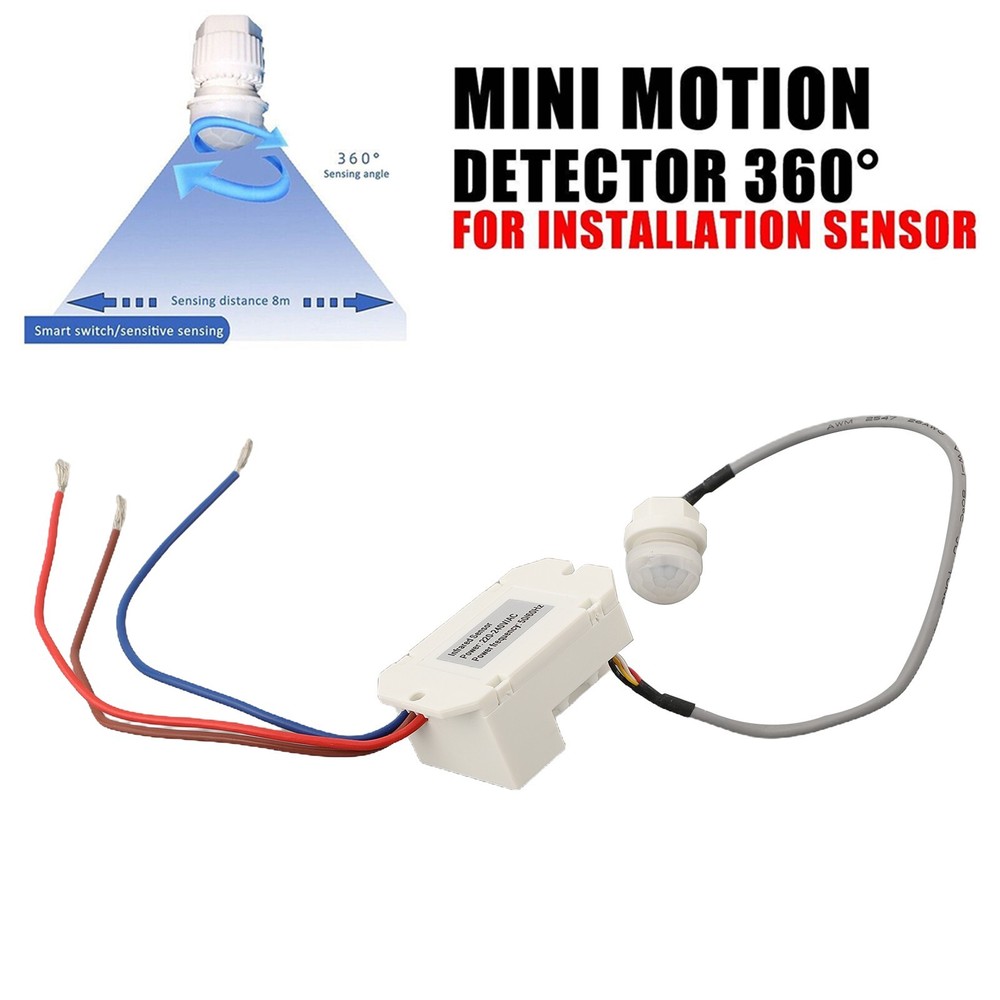 Compact and Lightweight Motion Sensor Switch for Automatic Light Control