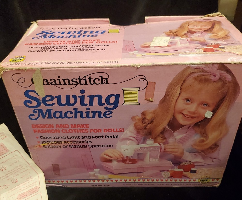 Chainstitch Sewing Machine Battery Powered Kids AS IS Broken Thread Holder