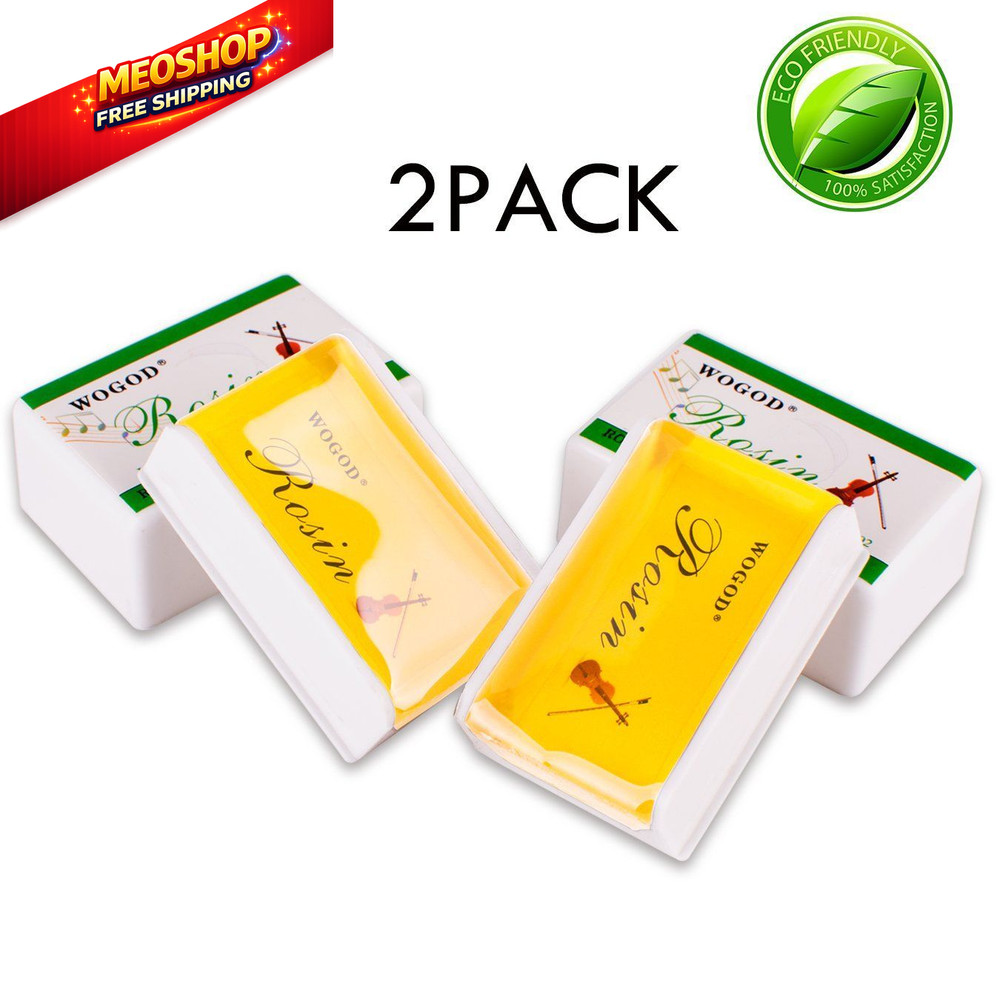 Rosin Violin Light Low Dust 2 Pack For Bows Viola And...