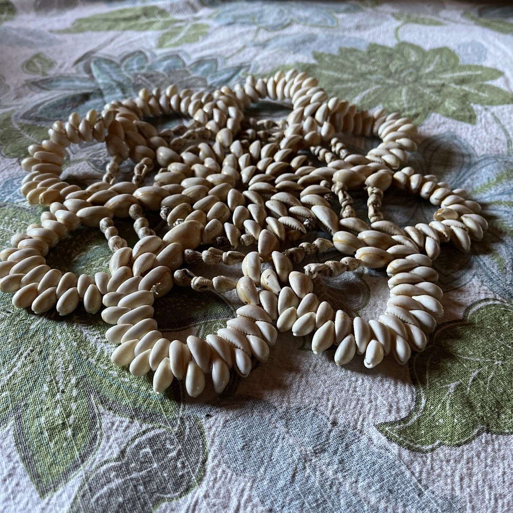 Vtg Sea Shell Trivet Hot Pad Boho Decor 9”