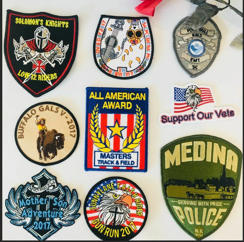 Personalized Logo Custom Made Iron on Patch Badges Emblems Embroidered DIY Patch