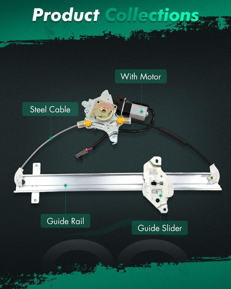 Power Window Regulator Motor Assy Front Left Frontier 1998-2004 Xterra 2000-2004