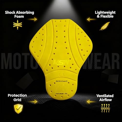 Universal-CE-2 Back Armor Protection Pad, Level 2 Approved Armor Pads for