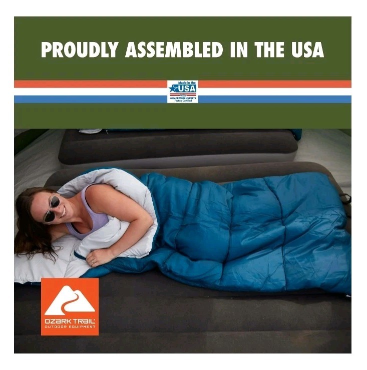 Ozark Trail 35 F Cool Weather Rectangular Sleeping Bag