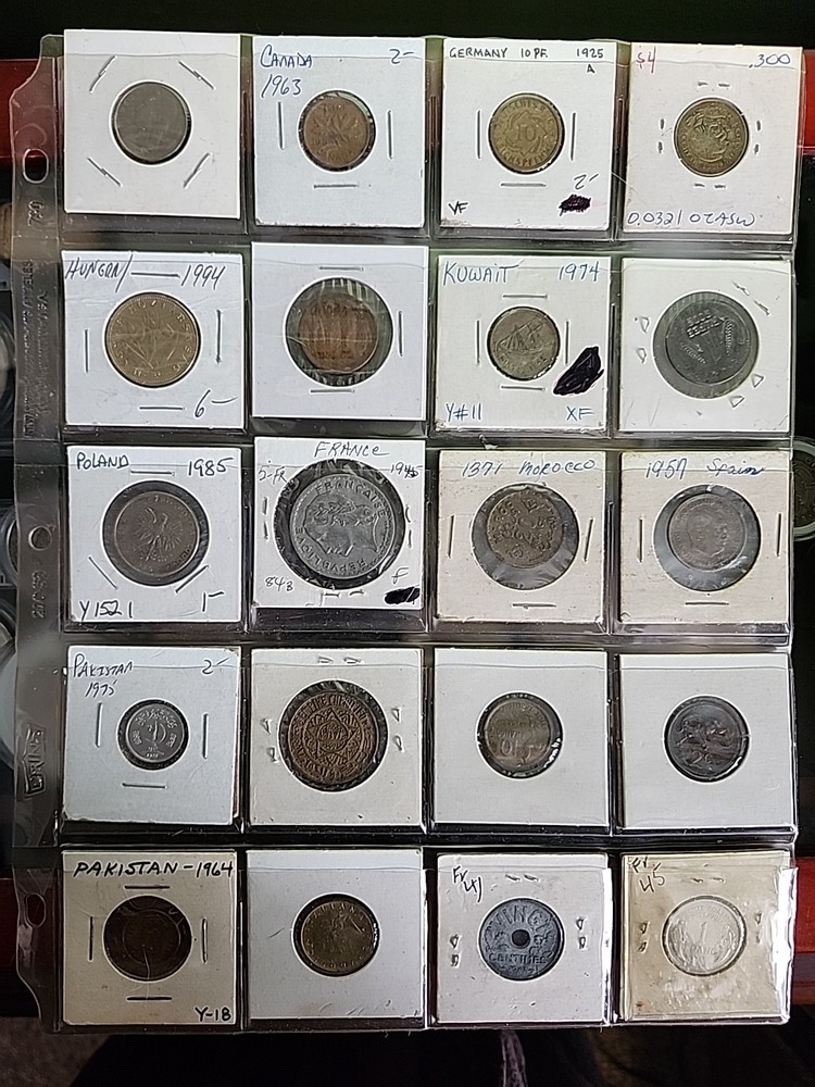 Foreign Coin 20 Lot
