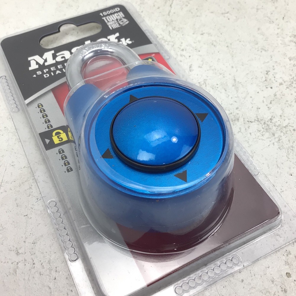 Master Lock Speed Dial Resettable Combination 1500iD Directional Movement Blue