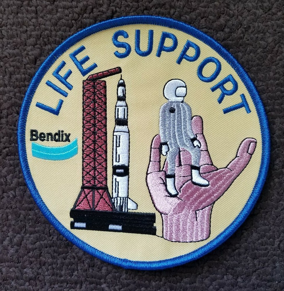 APOLLO NASA AEROSPACE MISSION BENDIX LIFE SUPPORT TEST FLIGHT USAF NASA PATCH