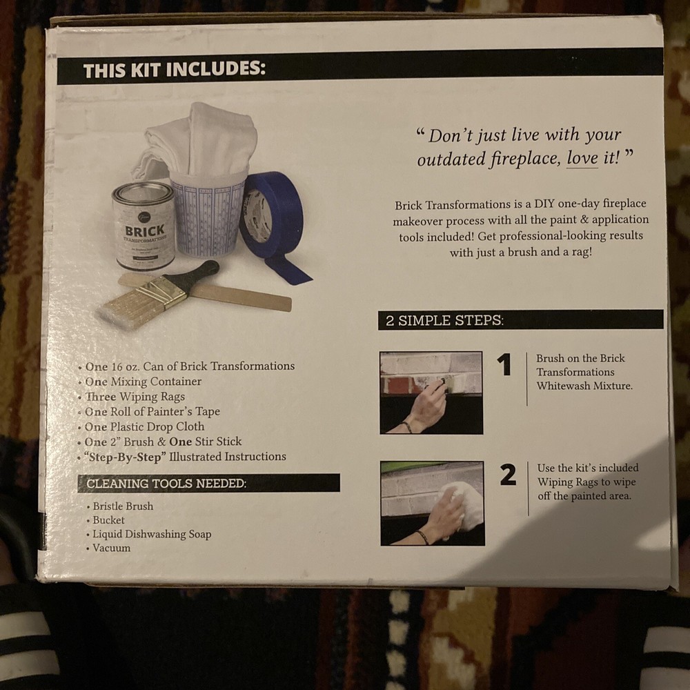 Giani Brick Transformations Kit- Whitewashed Open Box - NEW