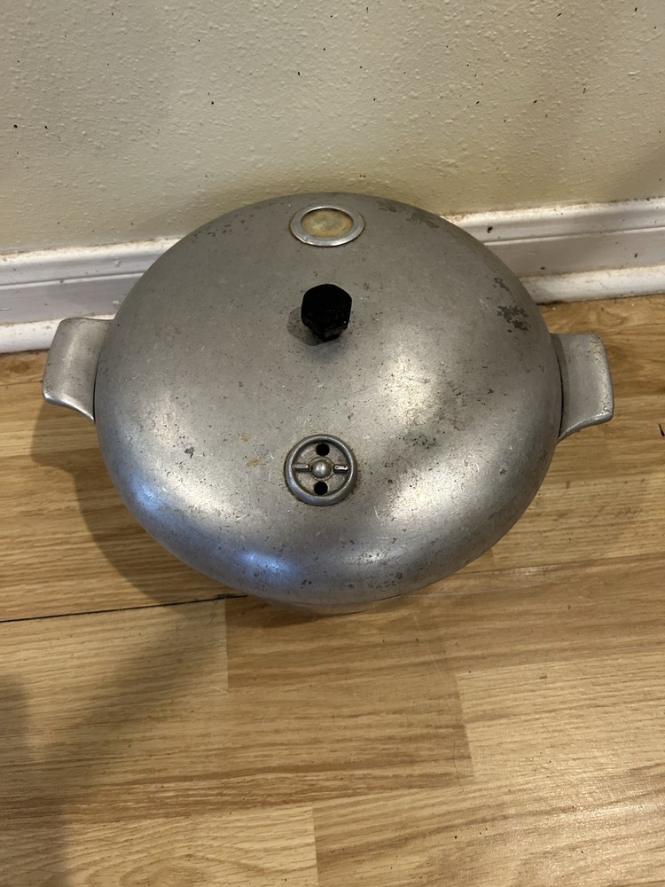 Vintage  Cast Iron Pressure Cooker