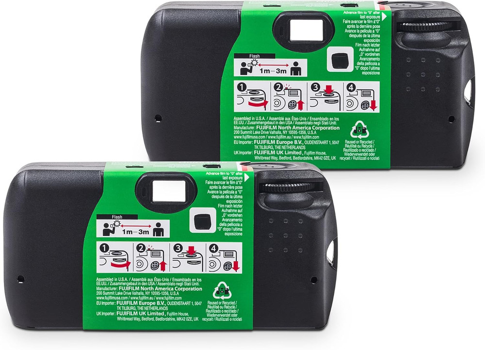 Quicksnap Flash 400 One-Time-Use Camera - 2 Pack