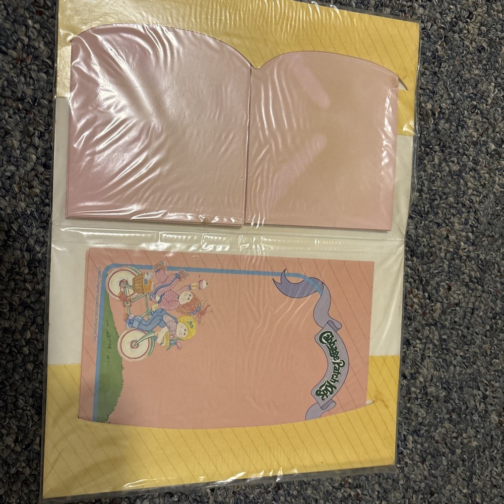 Vtg Cabbage Patch Kids Decorative Paper & Envelopes CPK