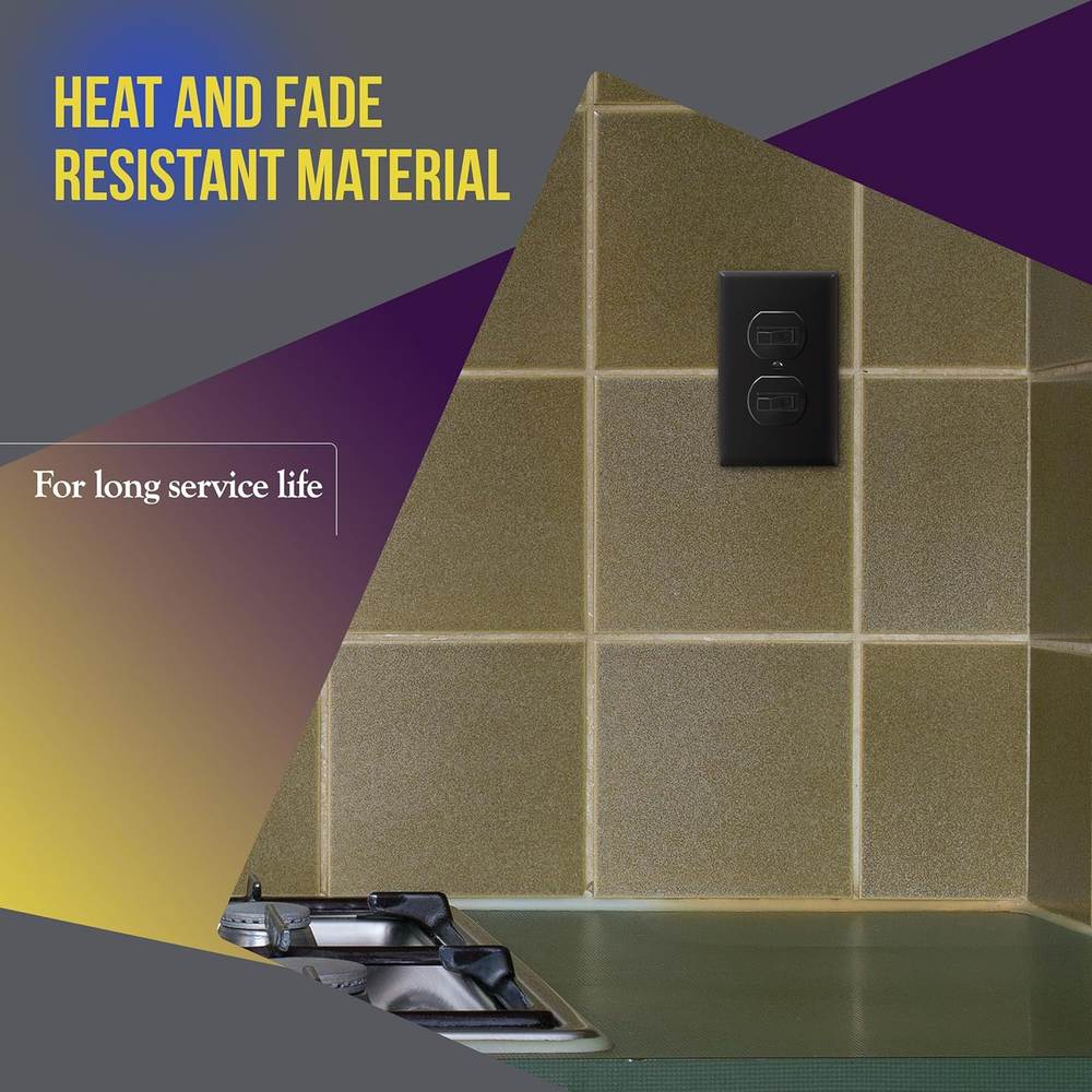 Duplex Double Toggle Light Switch, Single Pole, Side Wiring, Copper Wire Only, G