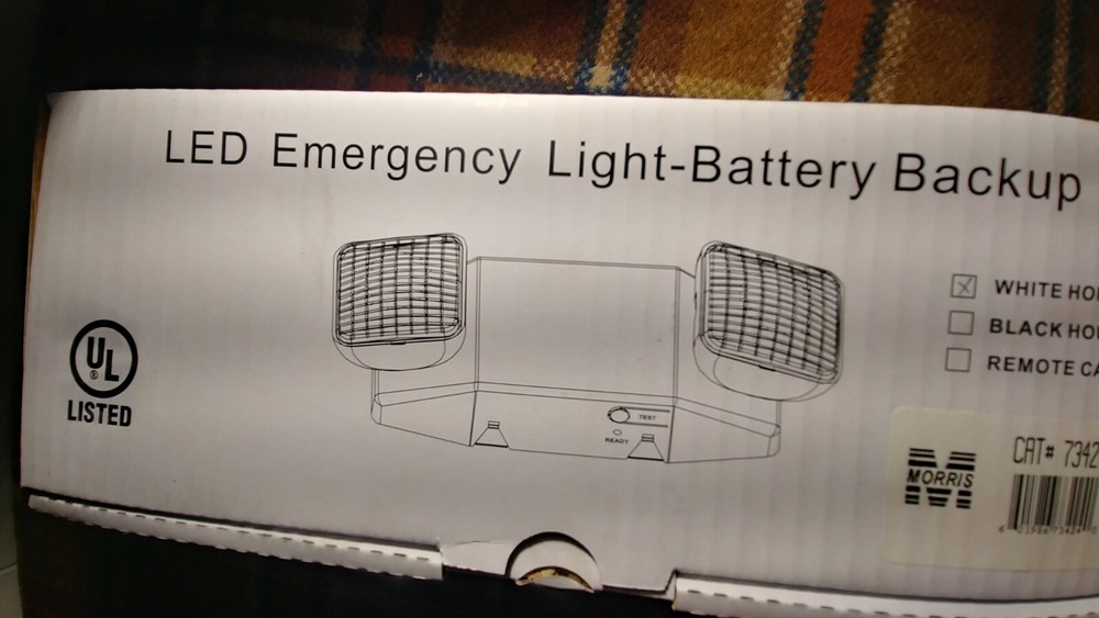 MORRIS 73424 LED EMERGENCY LIGHT-BATTERY BACKUP