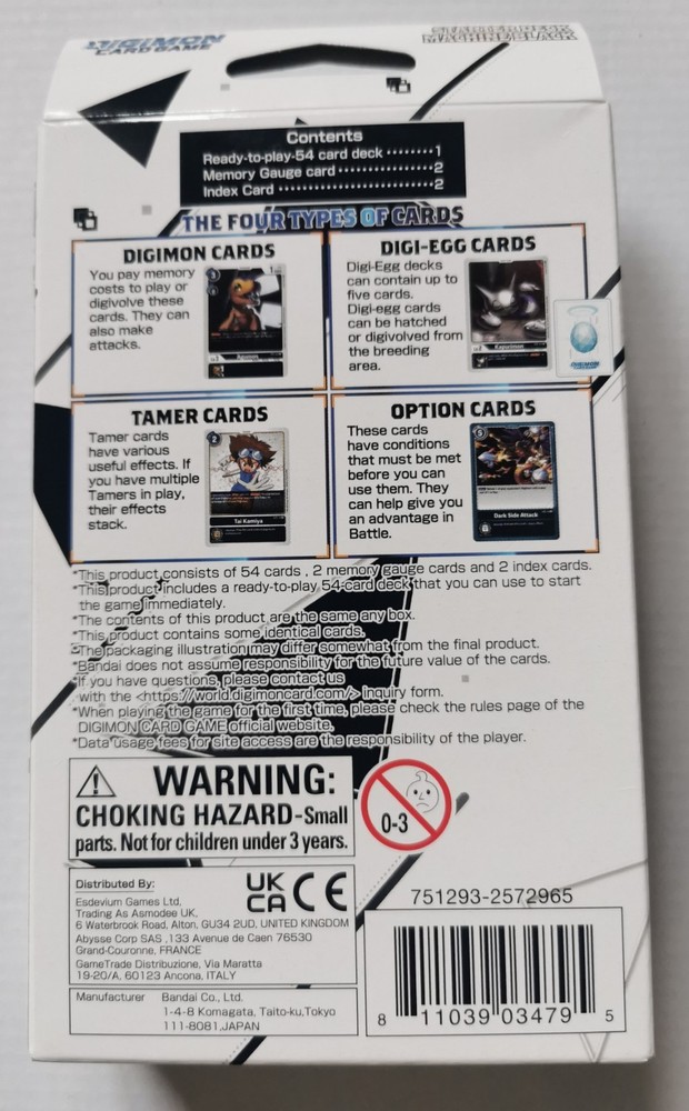 Digimon Card Game starter deck. Machine Black - Brand new & Sealed
