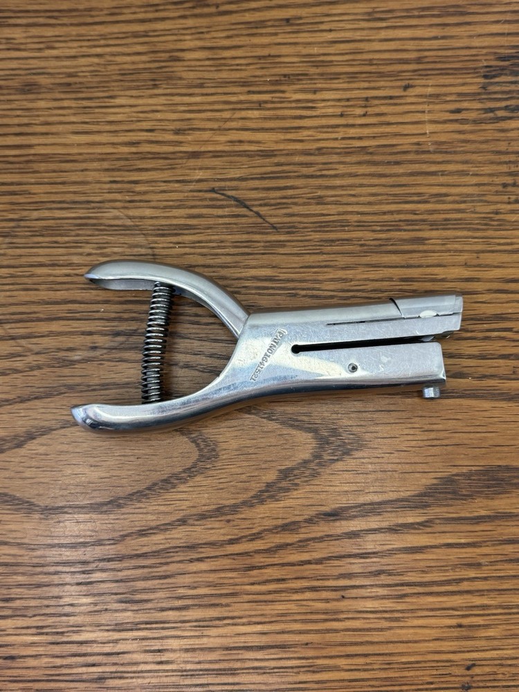 Vintage MS GILL Utility Punch / Single Hole Punch