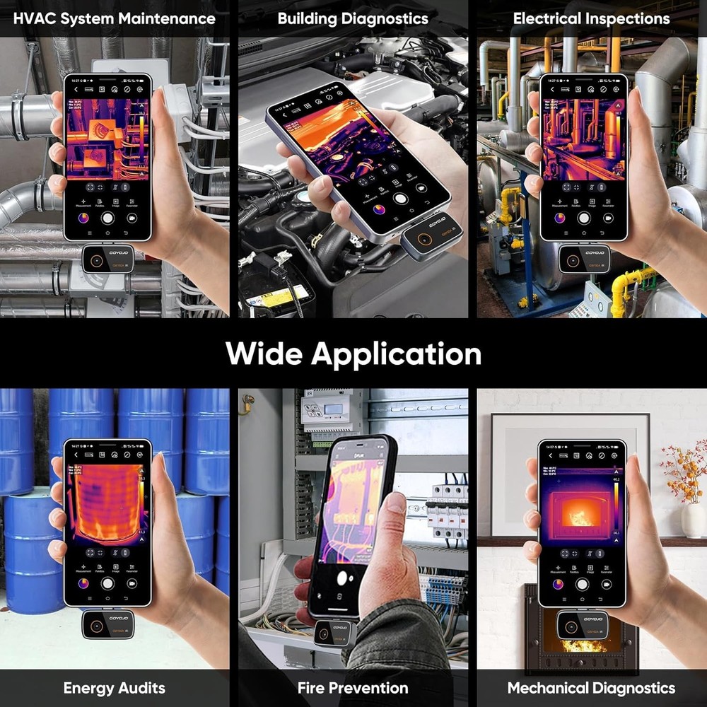 GOYOJO Thermal Imaging Camera for iPhone/Android 192x192 IR Resolution Imager