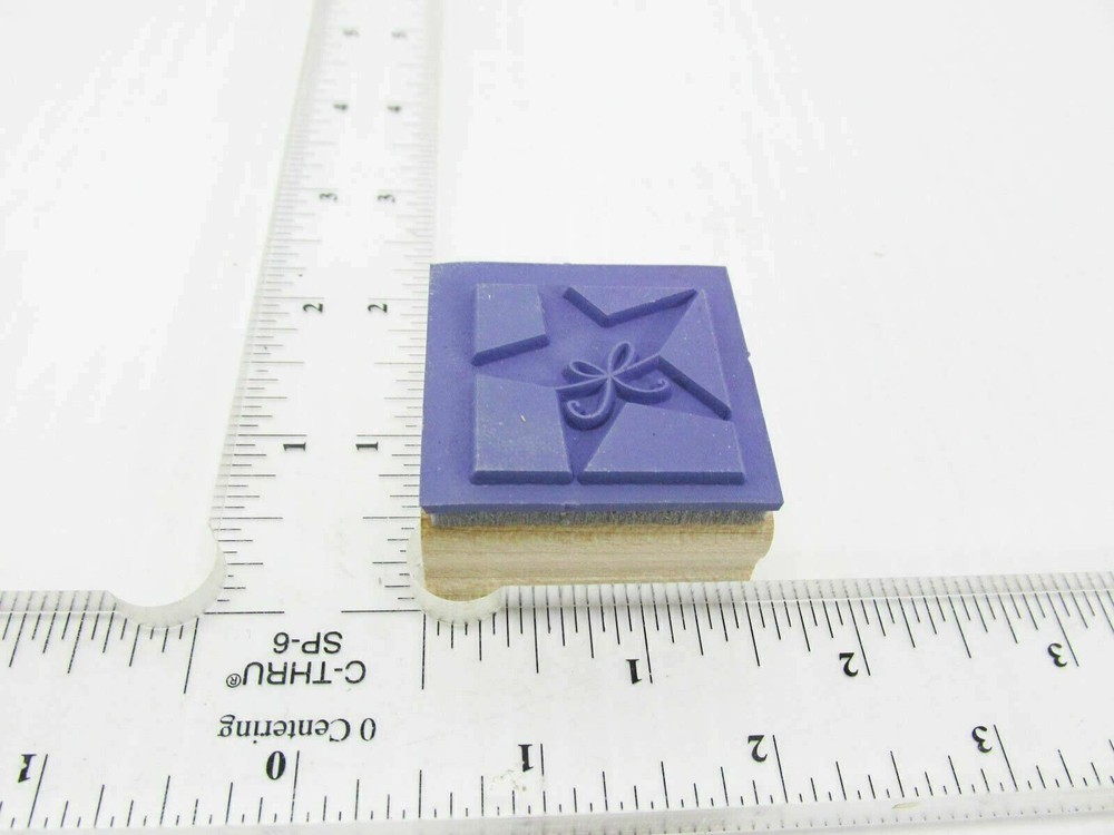 Bow Wrapped Star Rubber Stamp - Stamp Set E28