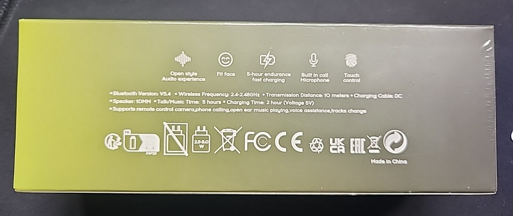 Smart Audio Glasses With Wireles Headset