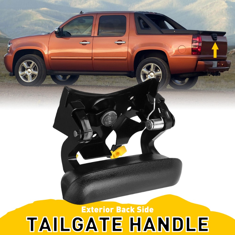 Tailgate Tail Gate Handle Rear Black for 02-06 Chevy Avalanche
