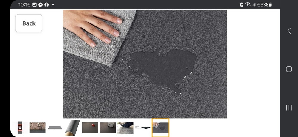 G-Floor Levant Pattern Vinyl Garage Floor Protector Mat (7'6" x 17', Slate Grey