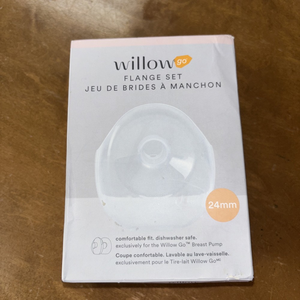 WILLOW Go Flange Set: 24mm. 2 Flanges. Comfortable Fit. Dishwasher Safe.