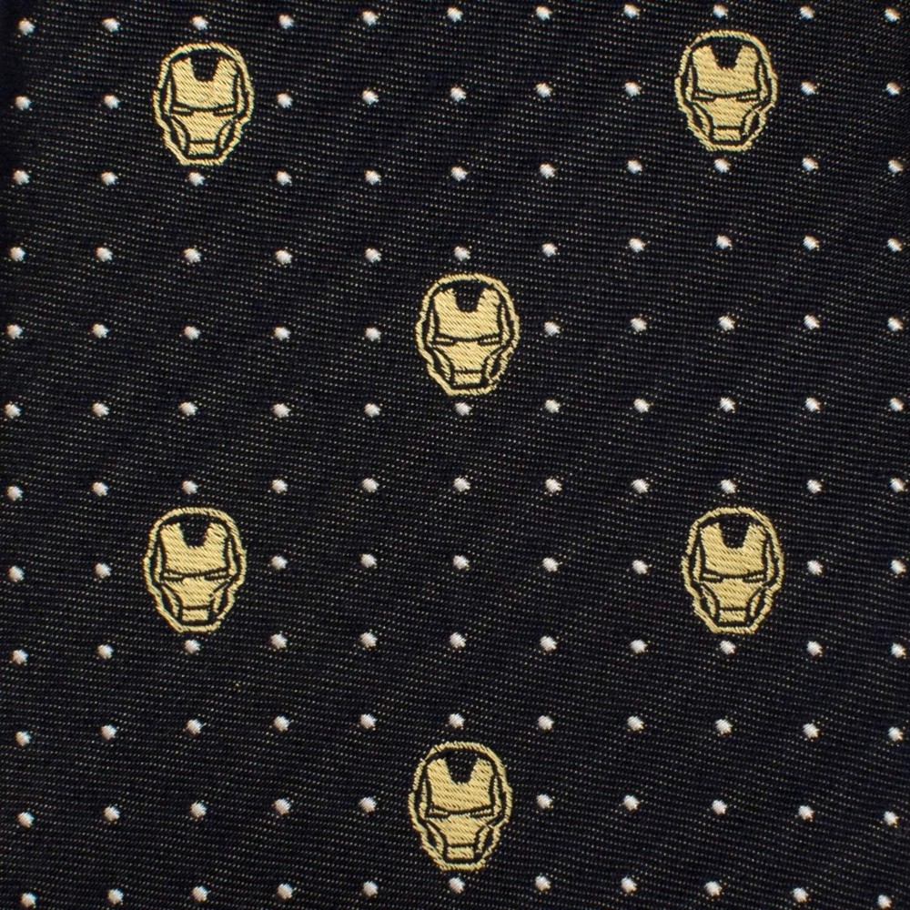 Marvel Iron Man Gray Dot Tie