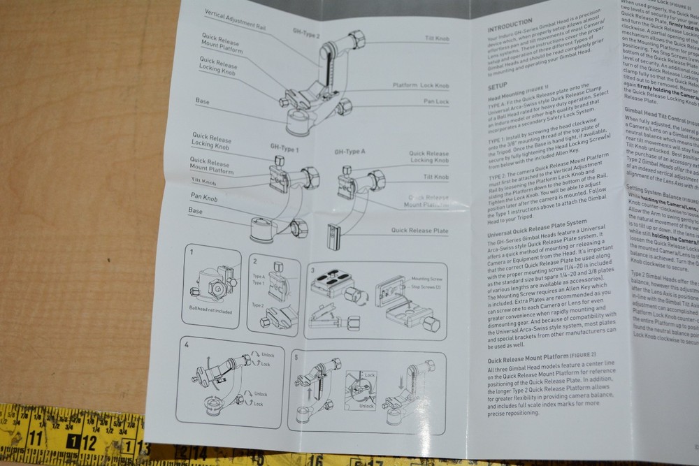 Induro GH-Series Aluminum Quick Release Platform "TBZ"