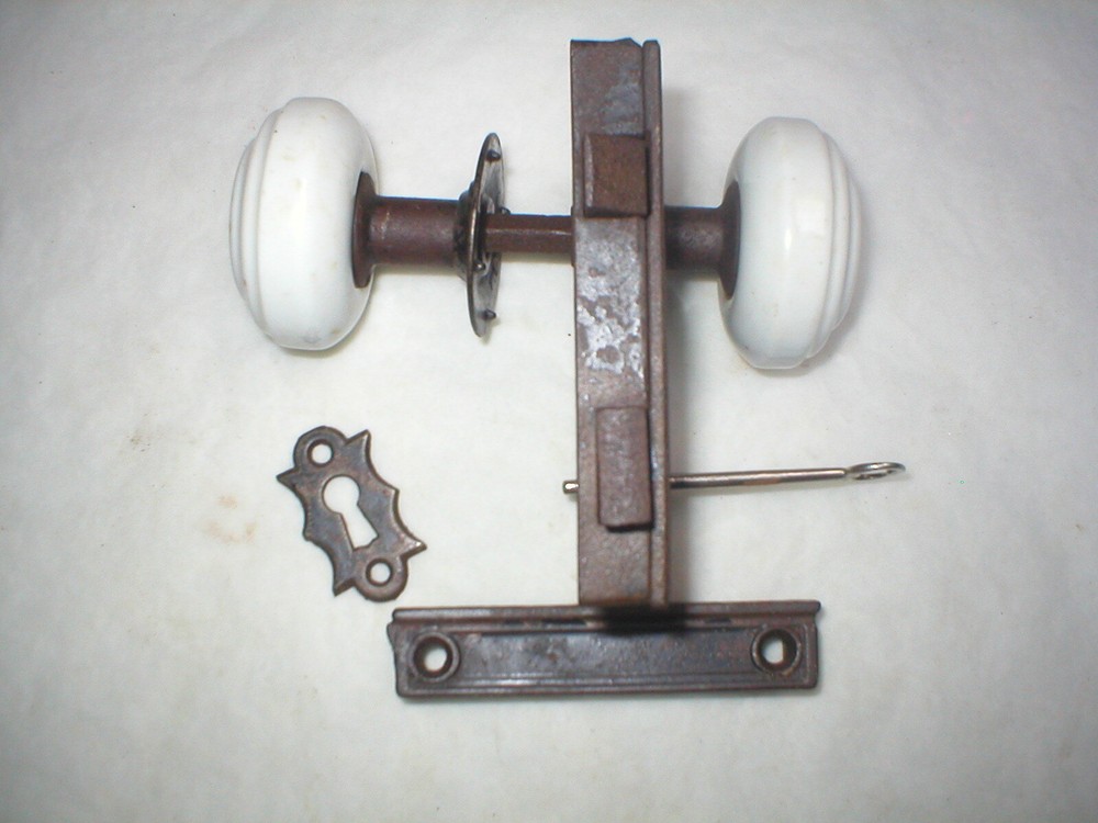 Antique Victorian Era Surface Mount Door Hardware