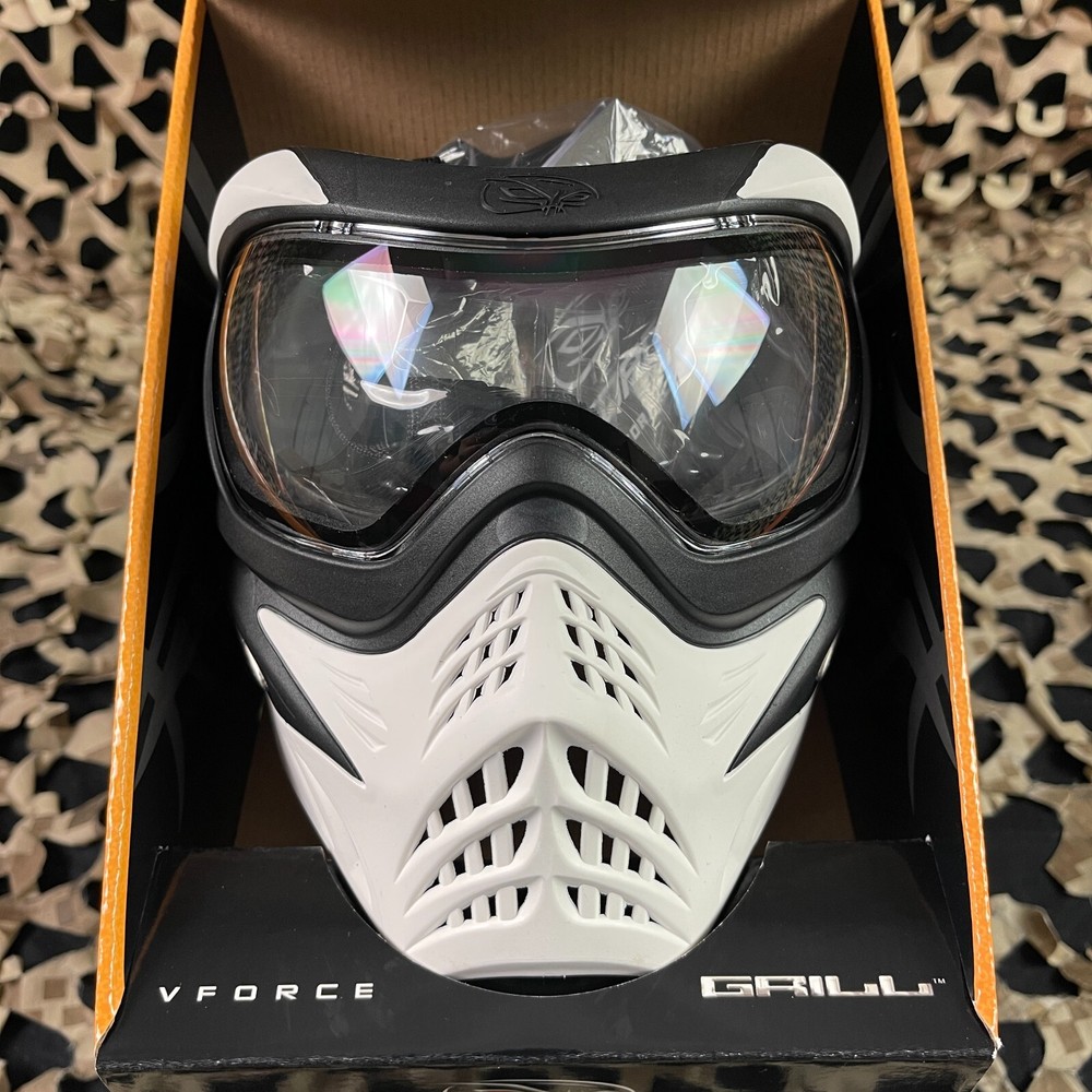 New V-Force Grill Paintball Mask - White (Ghost)