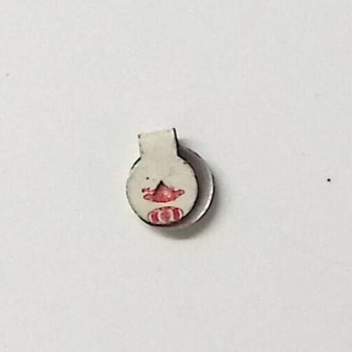 1940s WWII ERA RED CROSS SUPPORT FOLD OVER TAB BUTTON S50
