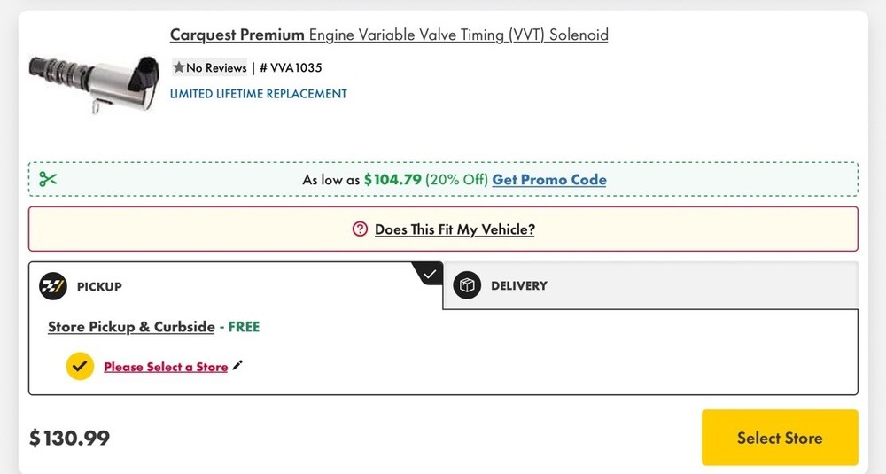 Carquest VVA1035 Solenoid