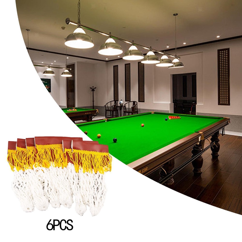 6 Pieces Set Billiard Net Ball Bag