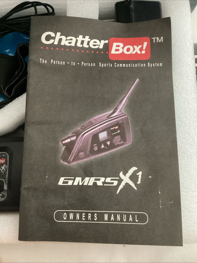 Chatterbox GMRS X1 Transmitter Communication Head, Full Face Kit - COMPLETE