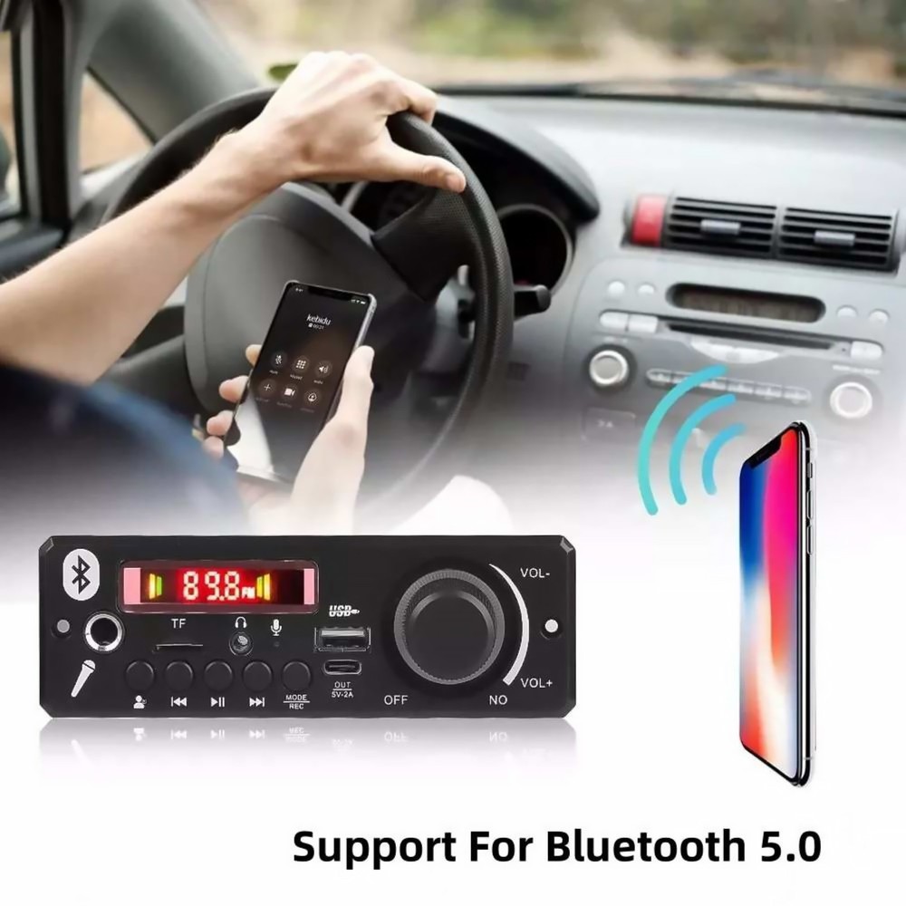 1set Audio Decoder 160W Amplifier Bluetooth 5.0 Recording/Microphone Support