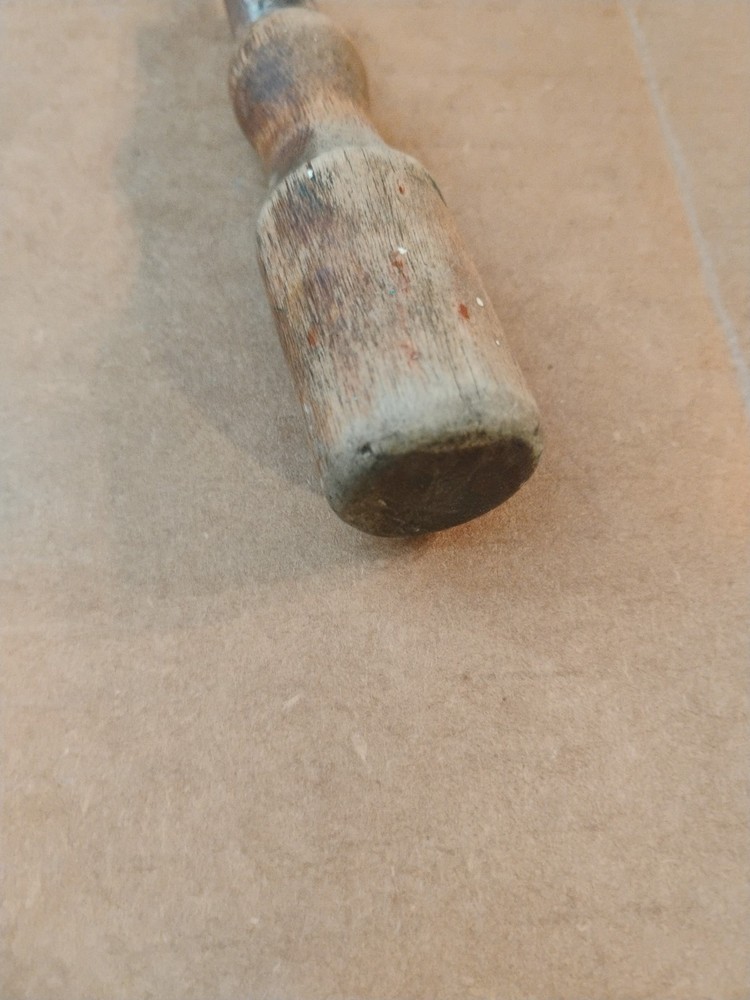 Antique Solid Handle Screw Driver Wood Handle Screwdriver Vtg 7 In.