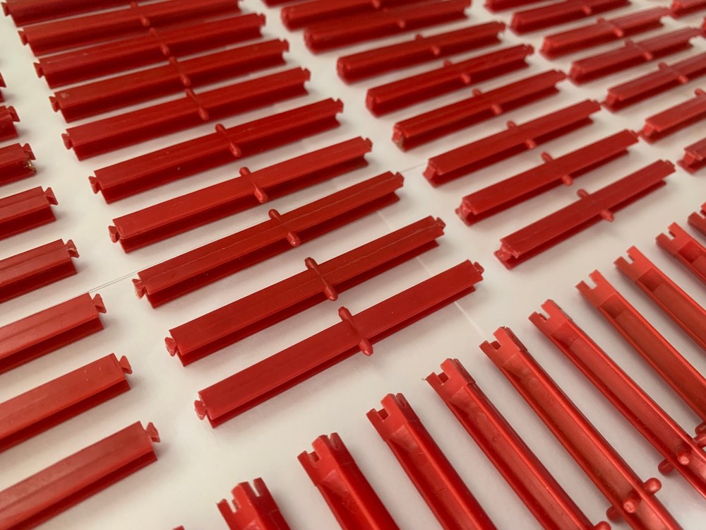 100 RED Motorized Bridge Turnpike GIRDER & PANEL VERTICAL & HORIZONTAL I BEAMS