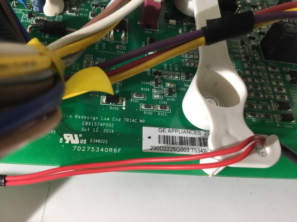 EBX1574P002 GE Washer Control Panel Assembly