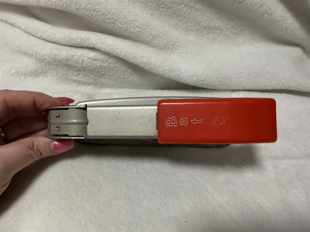 BATES STAPLER MODEL C WIRE FED MADE IN USA WITH PARTIAL ROLL WIRE
