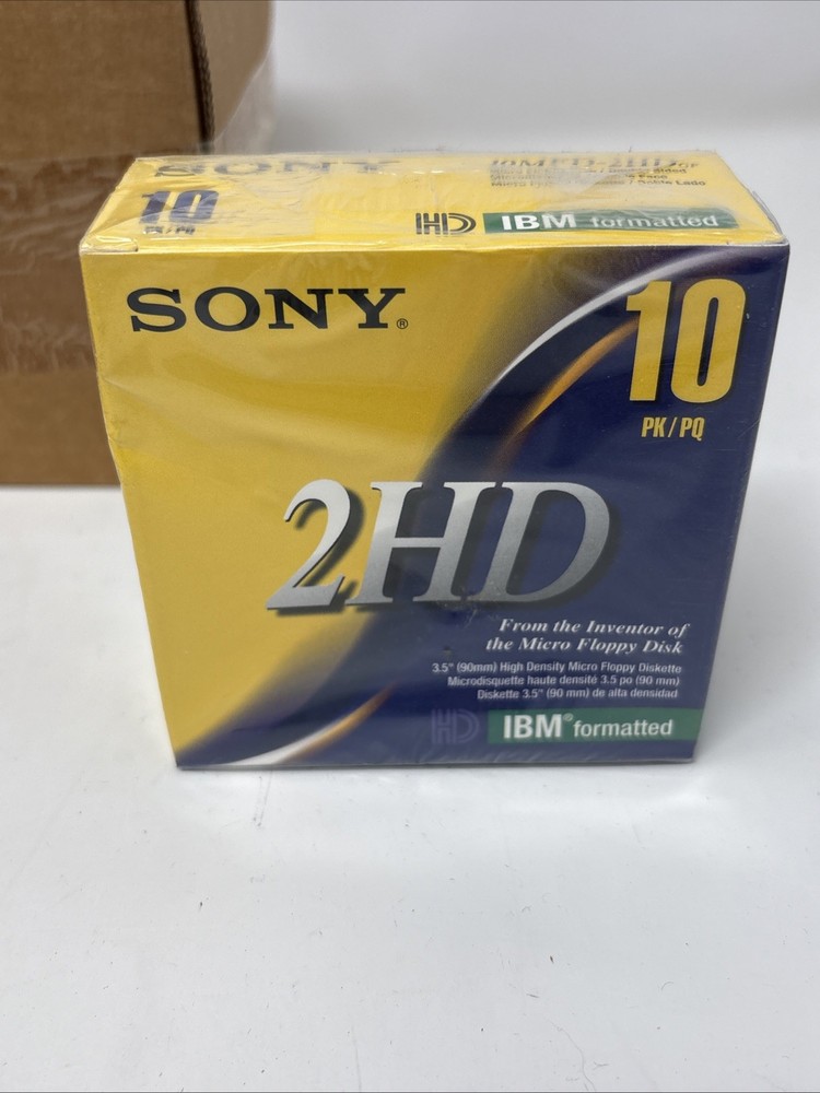 3.5" Floppy Disk Plastic Storage Box Case Diskette File with Blanks NOS