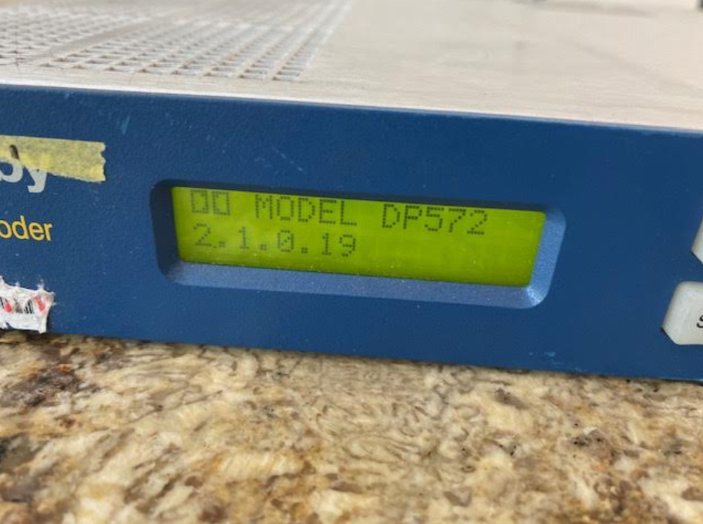 Dolby DP572 Professional Dolby E Decoder Multichannel Audio Distribution system