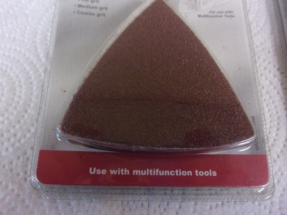 Chicago Electric Multi Tool Triangle Sanding Sheets # 65985, 2 PACKS 12 SHEETS