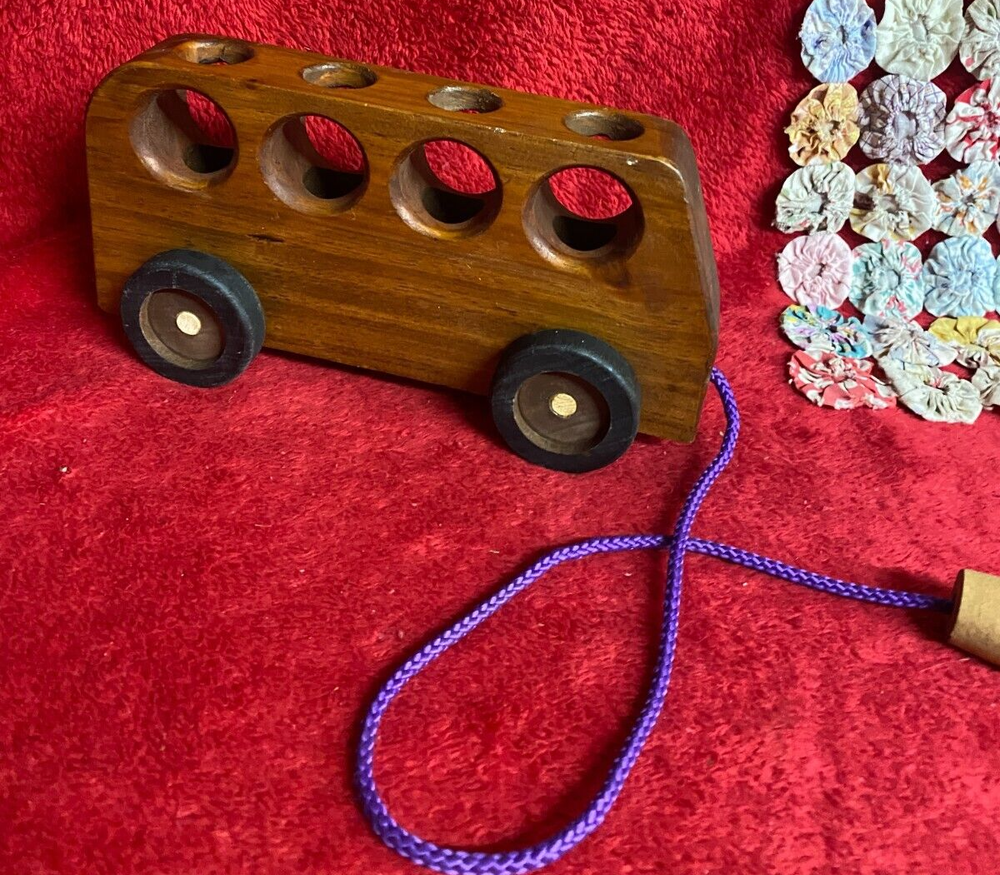 Wooden Bus Pull Toy