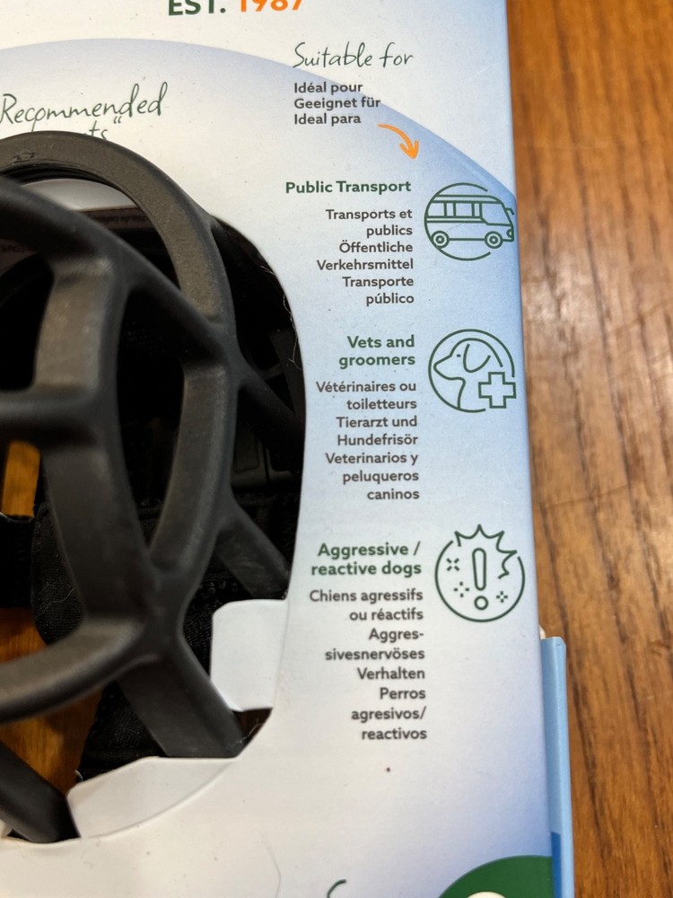 Baskerville Ultra Muzzle Size 2 Black Rubber Breathable