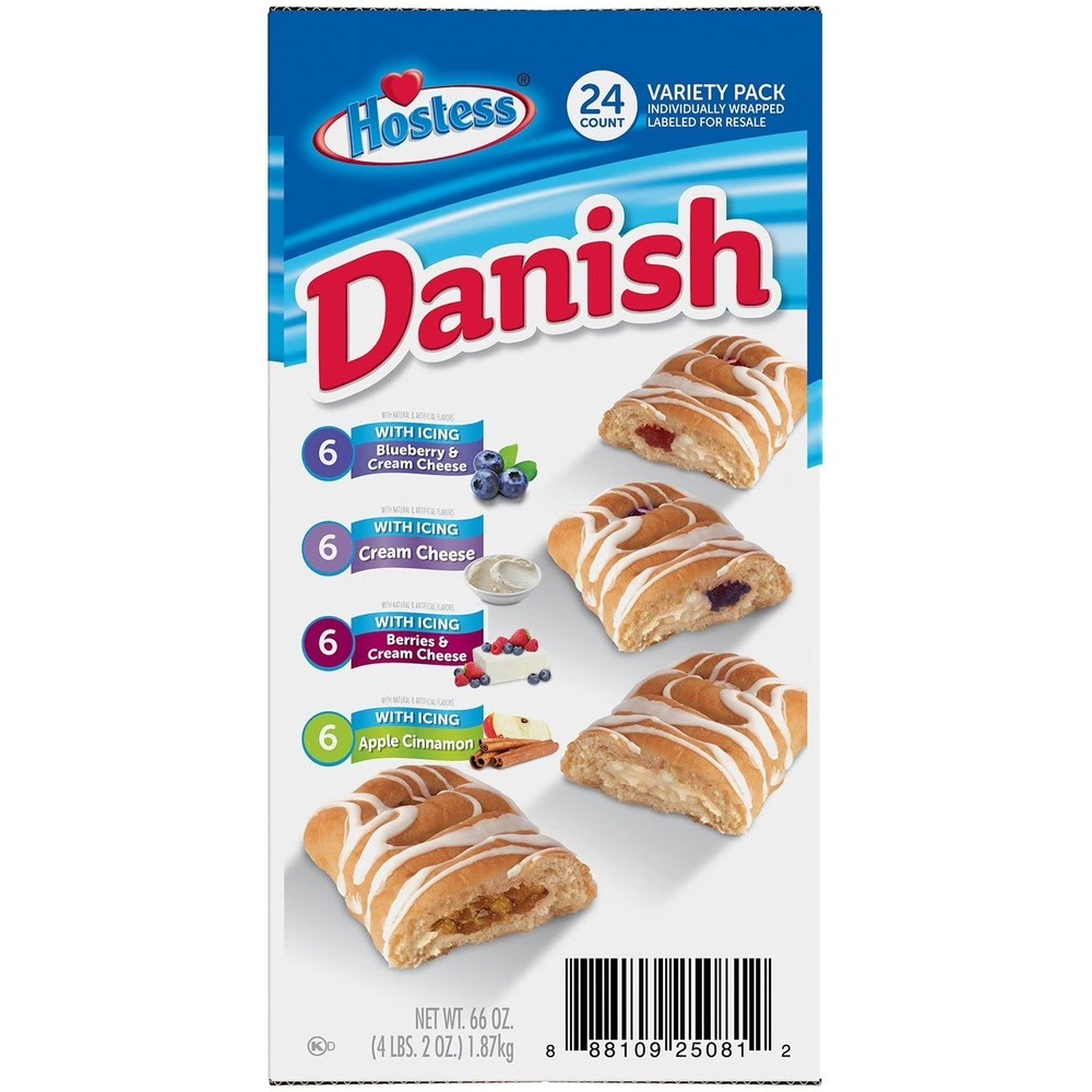Hostess Danish Claw Variety Pack (24 ct.)
