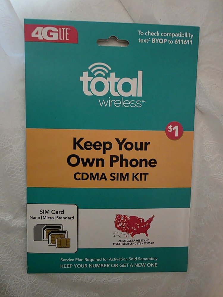 Total Wireless Bring Your Own Phone CDMA SIM Kit