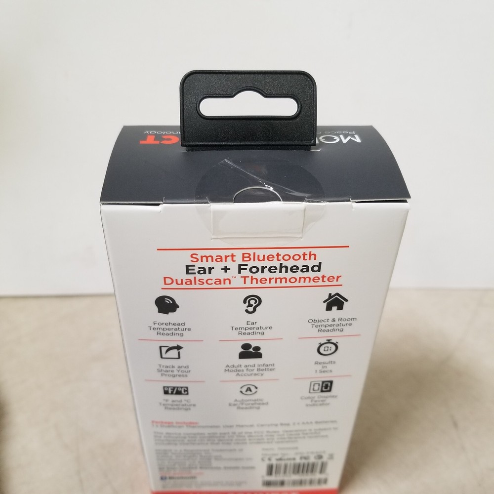 MOBI CONNECT Smart DualSca Bluetooth Ear & Forehead Thermometer with App Control