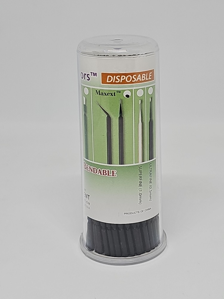Maxext Microapplicator w/ Cylinder Tip 100 Pcs Plasdent